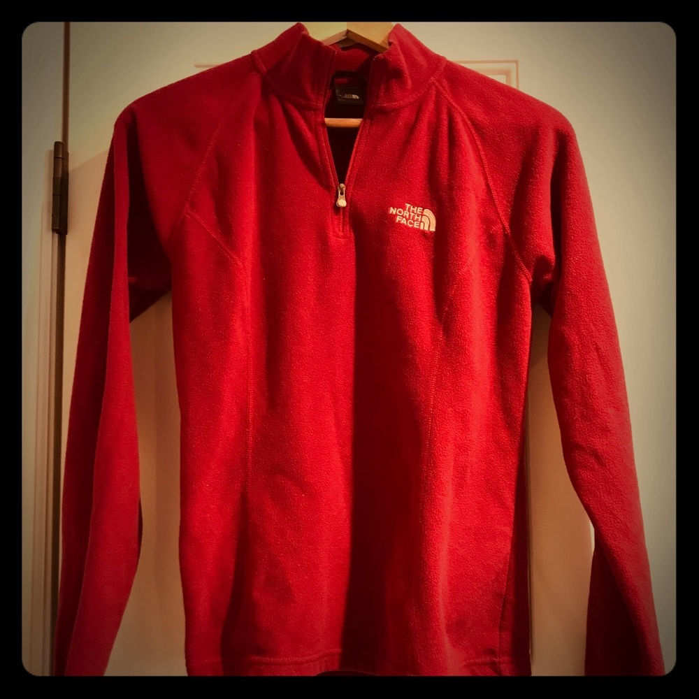North face fleece, 1/2 zip, sizeM